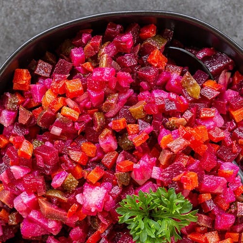 Vinegret. Russian Vegetarian Salad