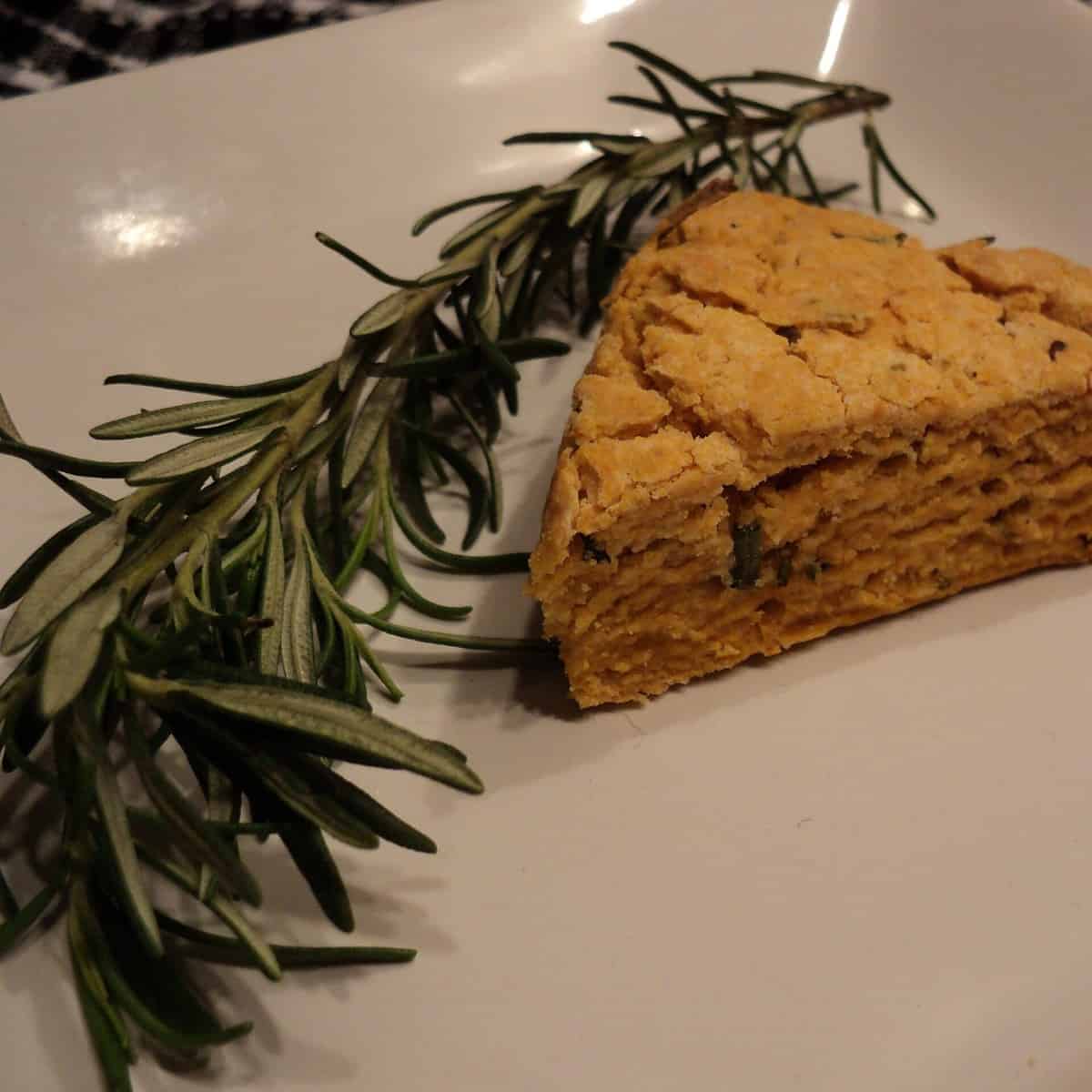  Warm, flaky scones infused with the delicious flavor of tomatoes and rosemary