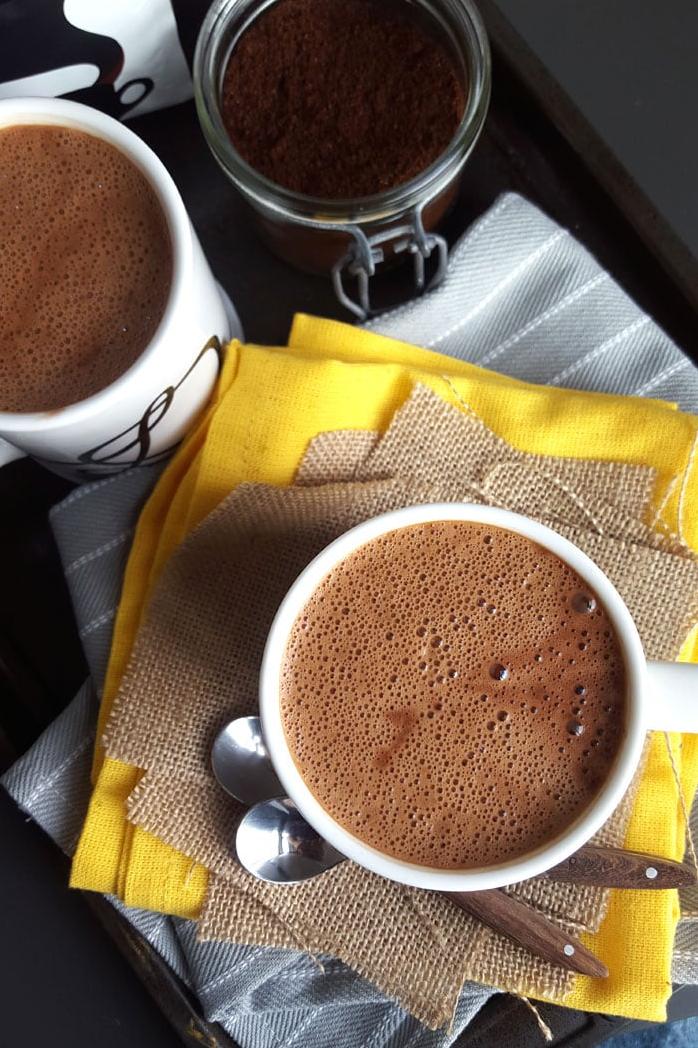  Warm up with a cozy cup of vegan hot mocha drink