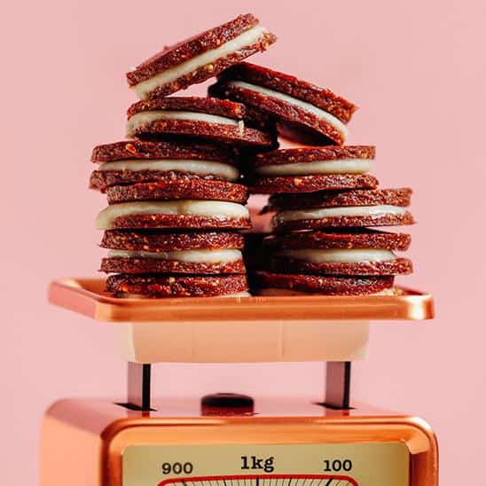  Warning: one bite of these raw vegan Oreo cookies may lead to addictive behavior.