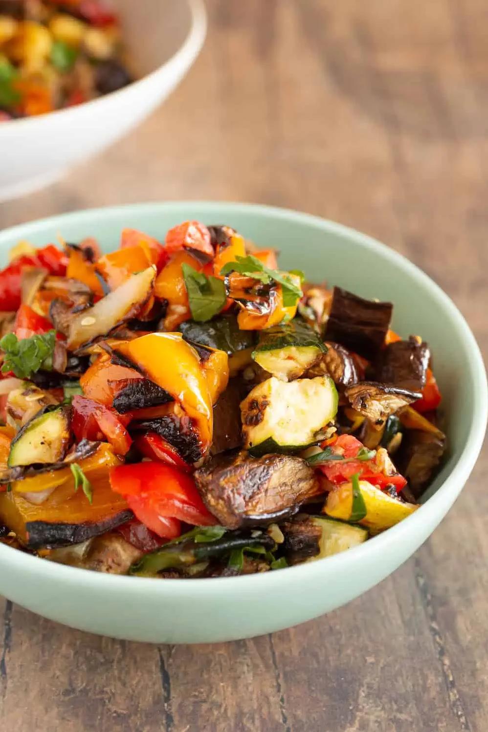  When all the veggies get together, they make a magical dish called ratatouille!