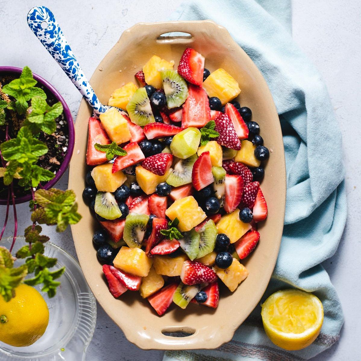  Whether you're a vegan or not, this flavorful fruit salad is sure to be a hit.