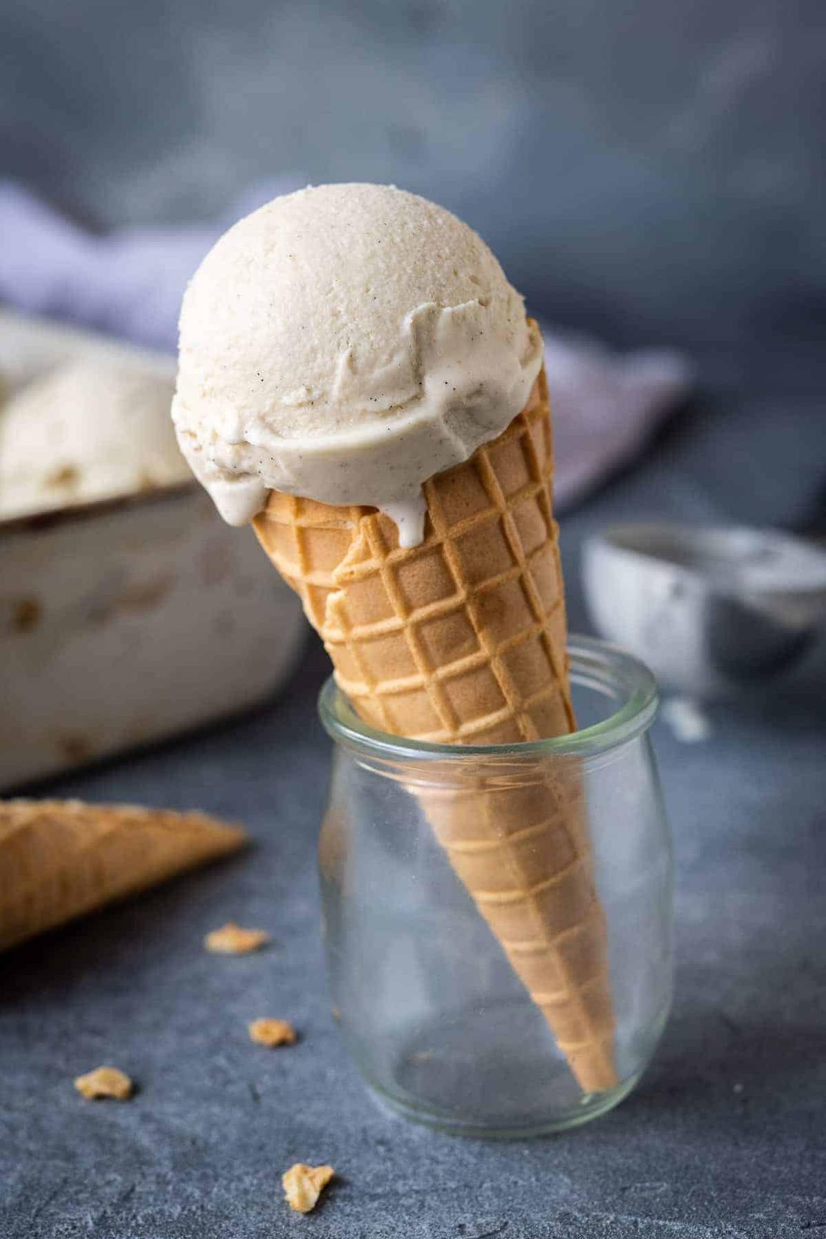  Who needs dairy when you can have vegan vanilla ice cream this good?
