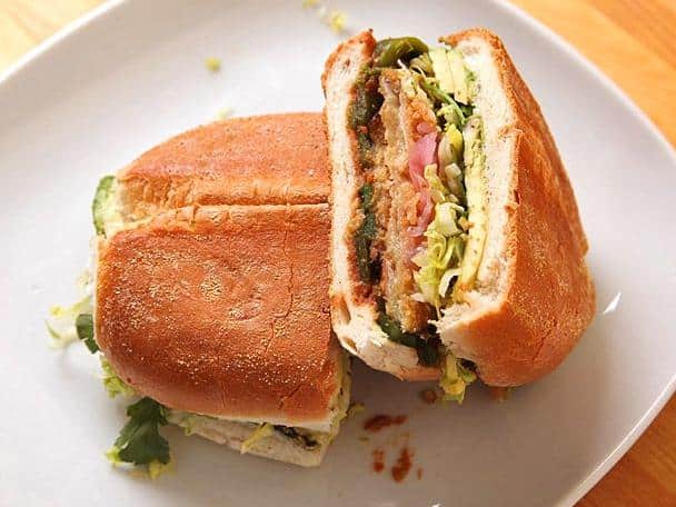  Who needs meat when you have a torta packed with flavor like this?