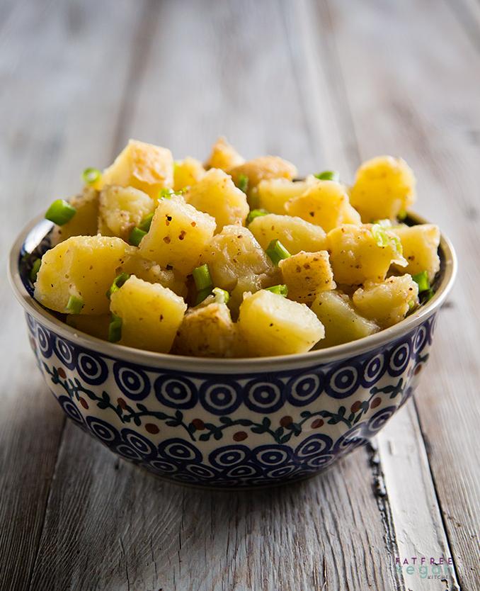  Who needs meat when you have this delectable vegetarian version of the traditional German potato salad?