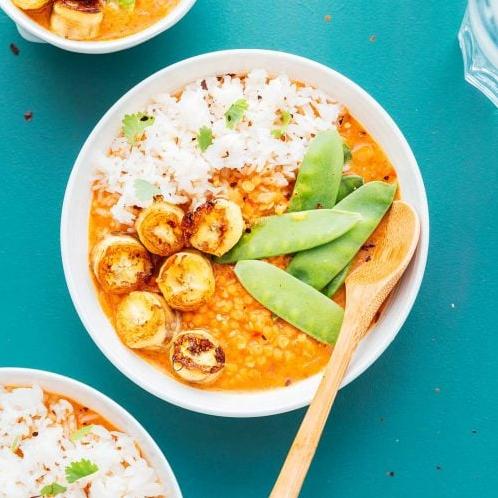  Who needs meat when you have this delicious vegetarian banana curry?
