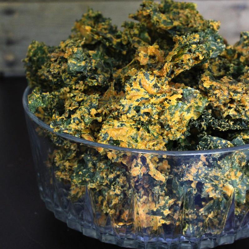  Who needs potato chips when you have these delicious kale chips?