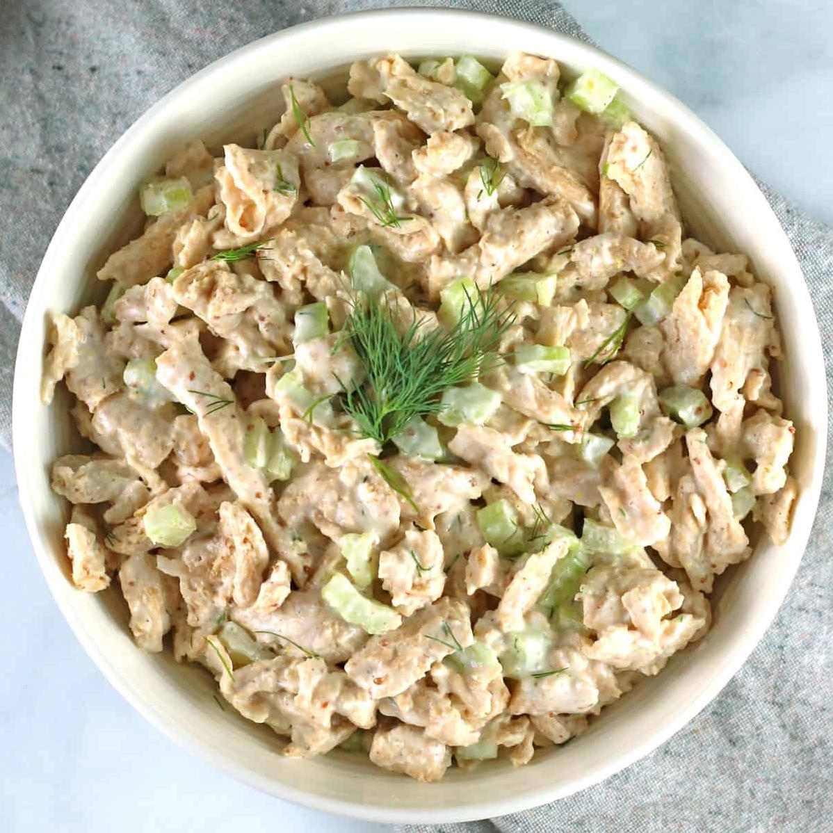  Who says vegan food can’t be delicious? This chicken salad will prove them wrong!