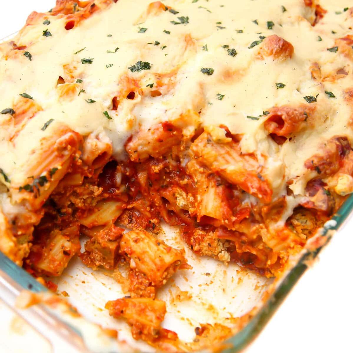  You won't believe it's vegan - this baked ziti recipe is that good!