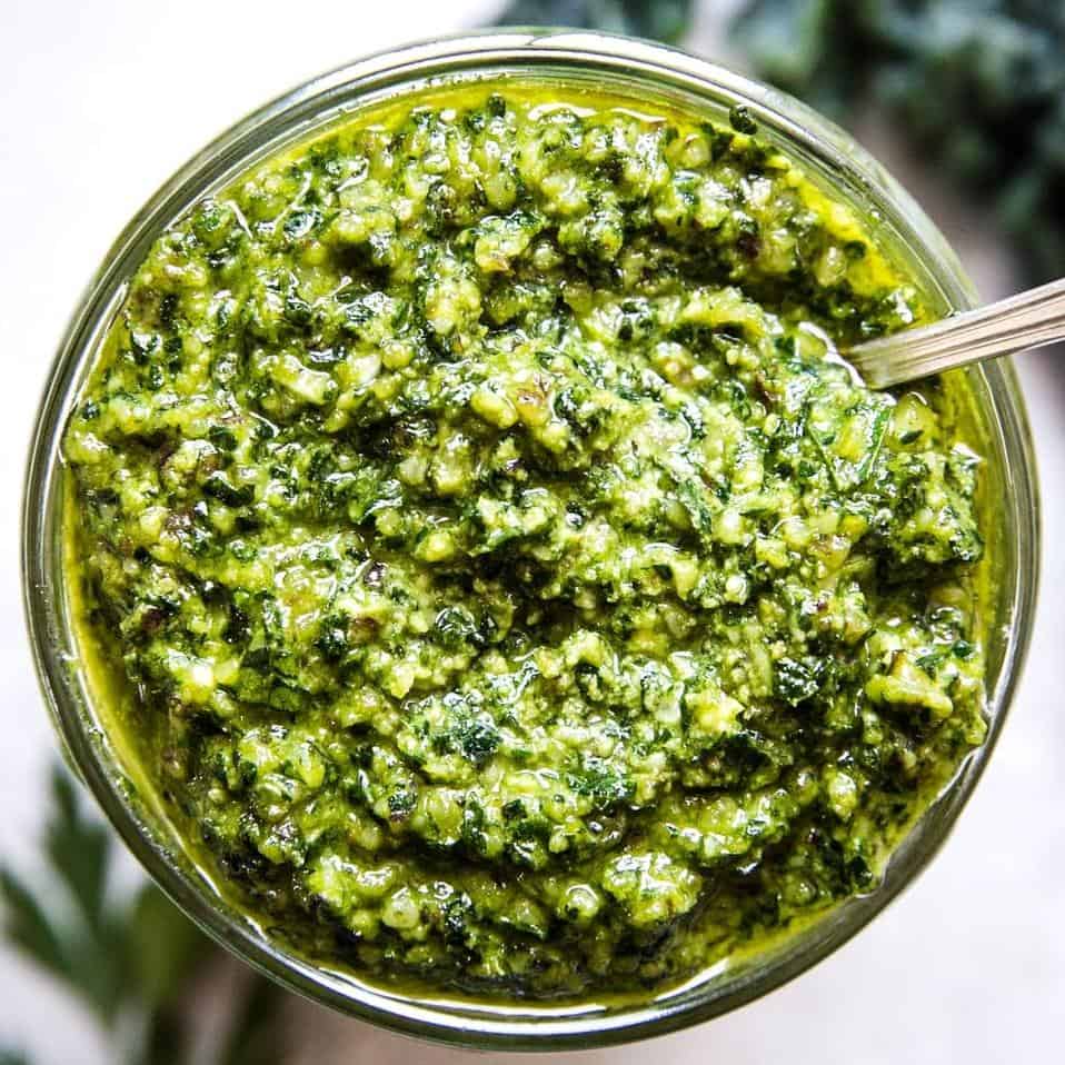  You won't even miss the cheese because this pesto is bursting with flavor!