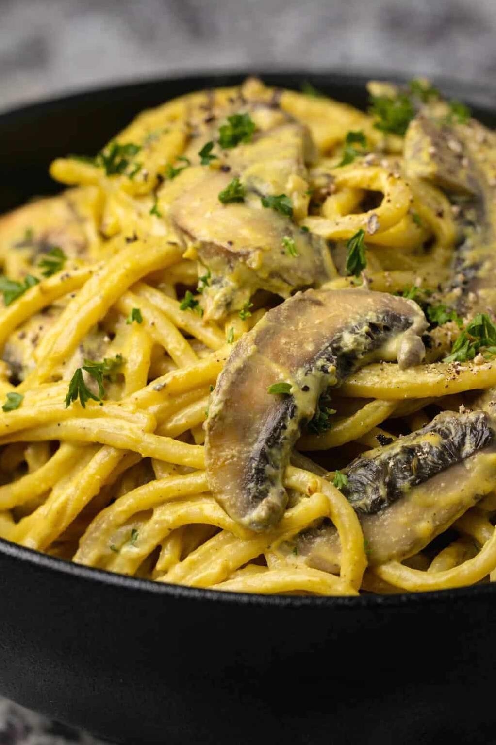  You won't even miss the eggs and bacon in this vegan version of carbonara.