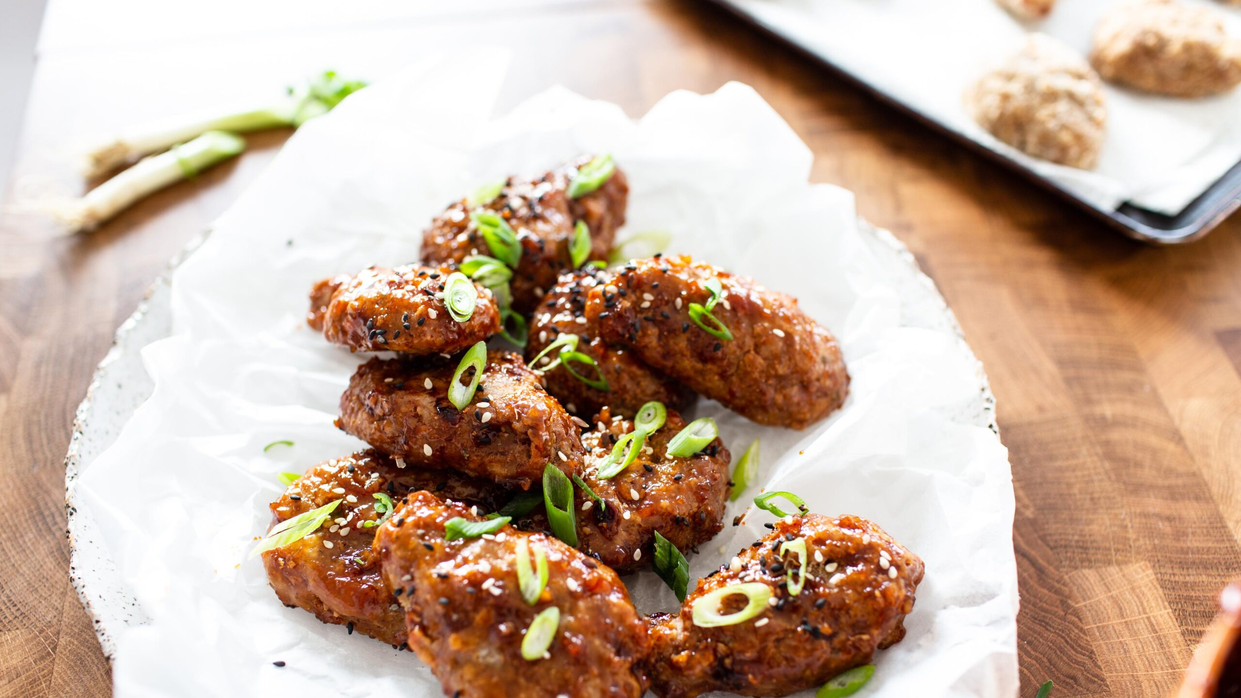  You won't even miss the real thing with this flavorful vegan take on Korean fried chicken.