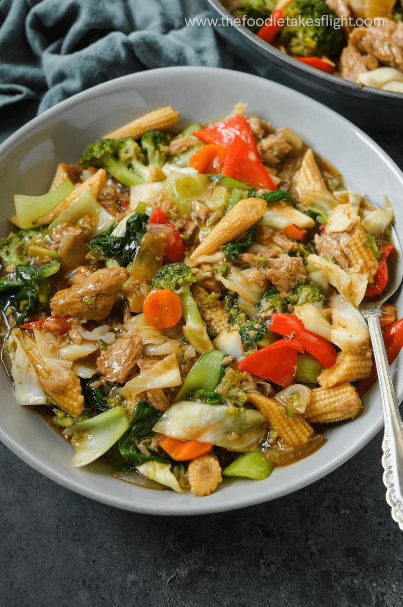  You'll love the combination of crunchy veggies in this stir-fry.